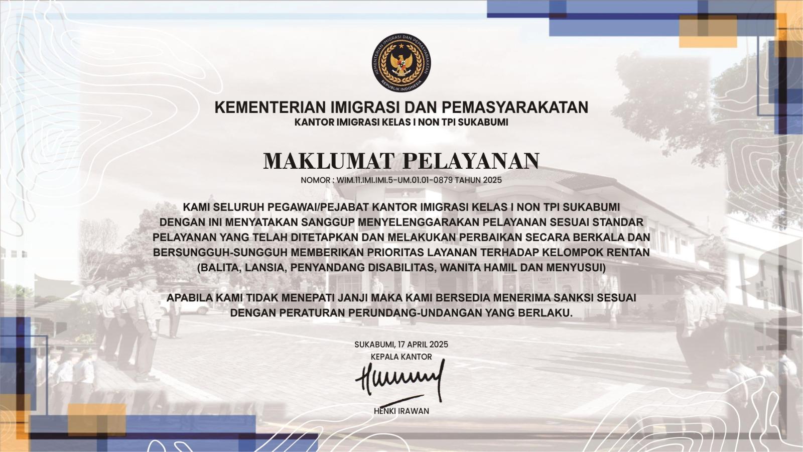 Maklumat Pelayanan
